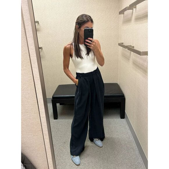 Free People Black Wide-Leg Trousers - Picture 12 of 15